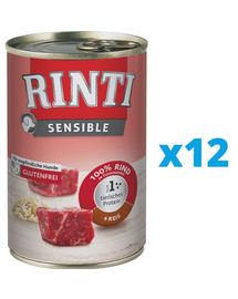 RINTI "Sensible Beef" jautiena su ryžiais 12 x 400 g