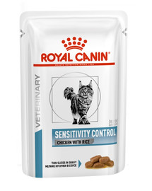 ROYAL CANIN Cat Sensitivity vištiena su ryžiais 85 g x 48 vnt. drėgnas ėdalas suaugusioms katėms, turinčioms nepageidaujamų reakcijų į maistą