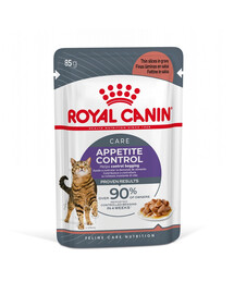 ROYAL CANIN Appetite Control Gravy 44x85 g šlapias maistas suaugusioms katėms, turinčioms pernelyg didelį apetitą
