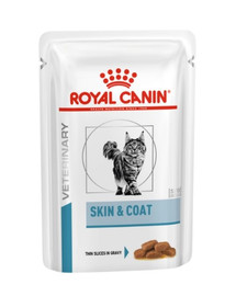 ROYAL CANIN Cat Skin & Coat  24 x 85 g drėgnas ėdalas suaugusioms katėms su jautria oda