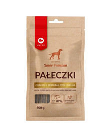 MACED Super Premium skanėstas  su moliūgų sėklomis, melisa ir antiena 100 g
