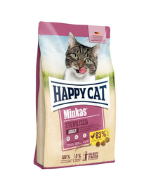 HAPPY CAT Minkas Sterilised Geflügel su pauštiena  1,5 kg