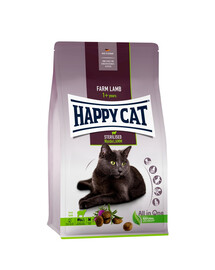 HAPPY CAT Sterilised Ėriena 4 kg skirtas kastruotoms katėms