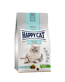 HAPPY CAT Sensitive Hair & Skin 4 kg  odos ir plaukų priežūra