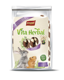 Vitapol Vita Herbal šiaudeliai su daržovėmis ir vaisias graužikams ir triušiams 200 g