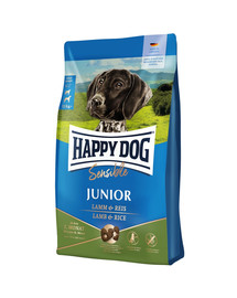 HAPPY DOG Sensible Junior ėriena su ryžiais 4kg