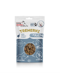 SYTA MICHA Šunims su perlinėmis vištelėmis 80g