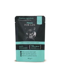 FITMIN For Life For Sterilized Cats Salmon 85g