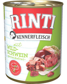 RINTI Kennerfleisch Laukinis šernas 400 g