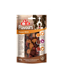 8IN1 skanėstai šunims "Flavours Skewer Bites" 100 g