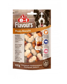 8IN1 skanėstai šunims "Meaty Biscuits" 100 g