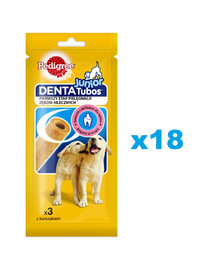 PEDIGREE DentaTubos Junior 18x72 g šuniukų maistas su vištienos skoniu