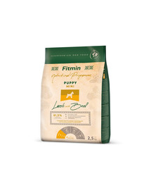 FITMIN Dog Mini Puppy Lamb&Beef 2,5 kg sausas maistas mažų veislių šuniukams