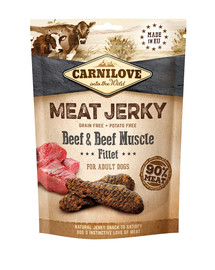 Carnilove Dog skanėstas Jerky Beef with Beef Muscle Fillet 100g