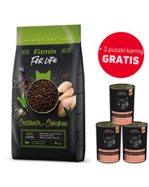 FITMIN Cat For Life Castrate Chicken 8 kg sterilizuotai katei su vištiena
