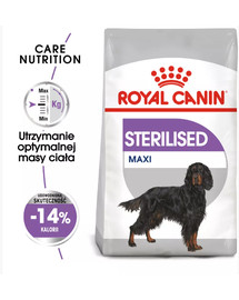 ROYAL CANIN CCN Maxi Sterilised 12 kg sauso ėdalo suaugusiems didelių veislių sterilizuotiems šunims