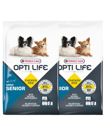 VERSELE-LAGA Opti Life Senior Mini vyresniems mažų veislių šunims Paukštiena 15 kg (2 x 7,5 kg)