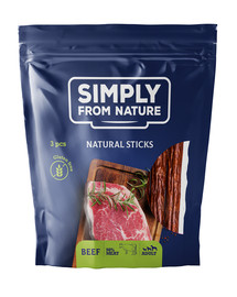 SIMPLY FROM NATURE Nature Sticks with beef natūralūs skanėstai su jautiena 3 vnt