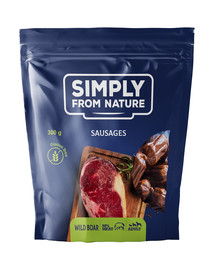 SIMPLY FROM NATURE Sausages with wild boar natūralūs skanėstai su šerniena 300 g