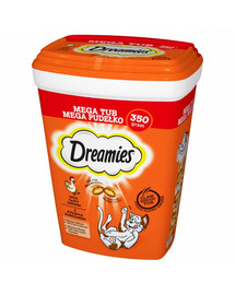 DREAMIES Mega Box 2x350g skanėstas katėms su gardžia vištiena