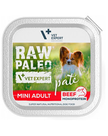 VETEXPERT maistas Raw Paleo Pate Adult Mini  Beef