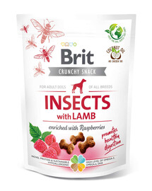BRIT Care Dog Crunchy Crakcer Insect&Lamb 200 g traškūs skanėstai su vabzdžiais