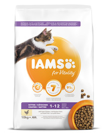 IAMS for Vitality kačiukams su šviežia  vištiena10 kg