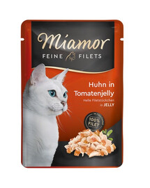 MIAMOR Feline Filets Vištiena su pomidorais želė 24x100g