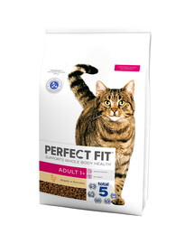 PERFECT FIT Adult 1+ Vištienos turtingas 7 kg sausas visavertis ėdalas suaugusioms katėms