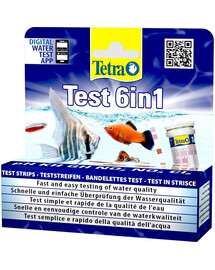 TetraTest 6in1 vandens kokybės testo juostelės 25vnt.