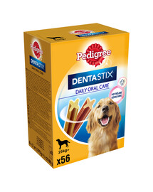 PEDIGREE DentaStix (duże rasy) przysmak dentystyczny dla psów 56 szt (8x270g) + skarpetki GRATIS
