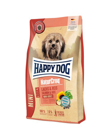 HAPPY DOG NaturCroq Mini Lachs&Reis 4kg Lašiša ir ryžiai