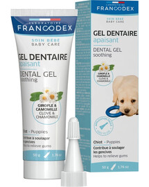 FRANCODEX Raminamasis dantų gelis šuniukams 50 g