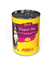 JOSERA JosiDog Finest Mix Pate paštetas su 4 rūšių mėsa 400 g suaugusiems šunims