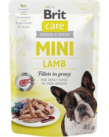 BRIT CARE Mini Adult Pouch Lamb 24x85 g šlapias maistas mažų veislių šunims