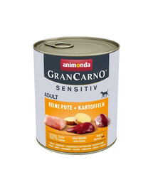 ANIMONDA Grancarno Sensitive kalakutiena su bulvėmis 6x800 g