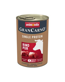 ANIMONDA Gran Carno Single Protein Adult Beef Pur 6x400 g jautienos suaugusiems šunims