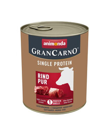 ANIMONDA Gran Carno Single Protein Adult Beef pur 12x800 g jautienos suaugusiems šunims
