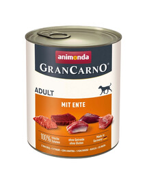 ANIMONDA Gran Carno Adult with Duck 6x800 g su antimi suaugusiems šunims