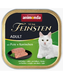 ANIMONDA Vom Feinsten Classic konservai katėms su kalakutiena ir triušiena 100 g