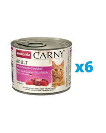 ANIMONDA Carny rinkinys Mėsos miksas  6 x 200 g