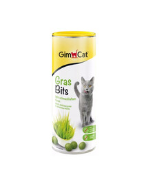 GIMCAT Tasty Tabs GrassBits 425 g žolės skanėstas katėms