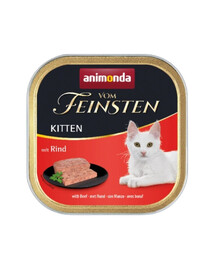 ANIMONDA Paštetas katėms  Feinsten Kitten  su jautiena100 g