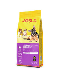 JOSERA JosiDog Junior Sensitive 2,7 kg jautraus virškinamojo trakto šuniukams