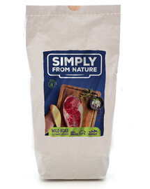 SIMPLY FROM NATURE Orkaitėje keptas šernienos pašaras 1,2 kg + 2 nemokami skardiniai