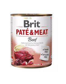 BRIT Pate&Meat beef 800 g jautienos paštetas šunims