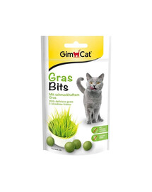 GIMCAT Tasty Tabs GrassBits 40 g žolės skanėstas katėms