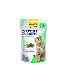 GIMCAT Nutri Pockets with Catnip 60 g su katžole