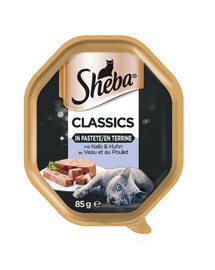 SHEBA SHEBA vištienos/veršienos paštetas 85g*22