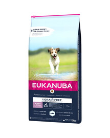 EUKANUBA Grain Free mažų ir vidutinių veislių šuniukams 12 kg